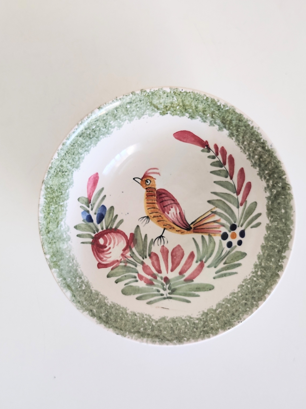 Henriot Quimper France Hand painted 4 1/4 Inches Trinket Bowl